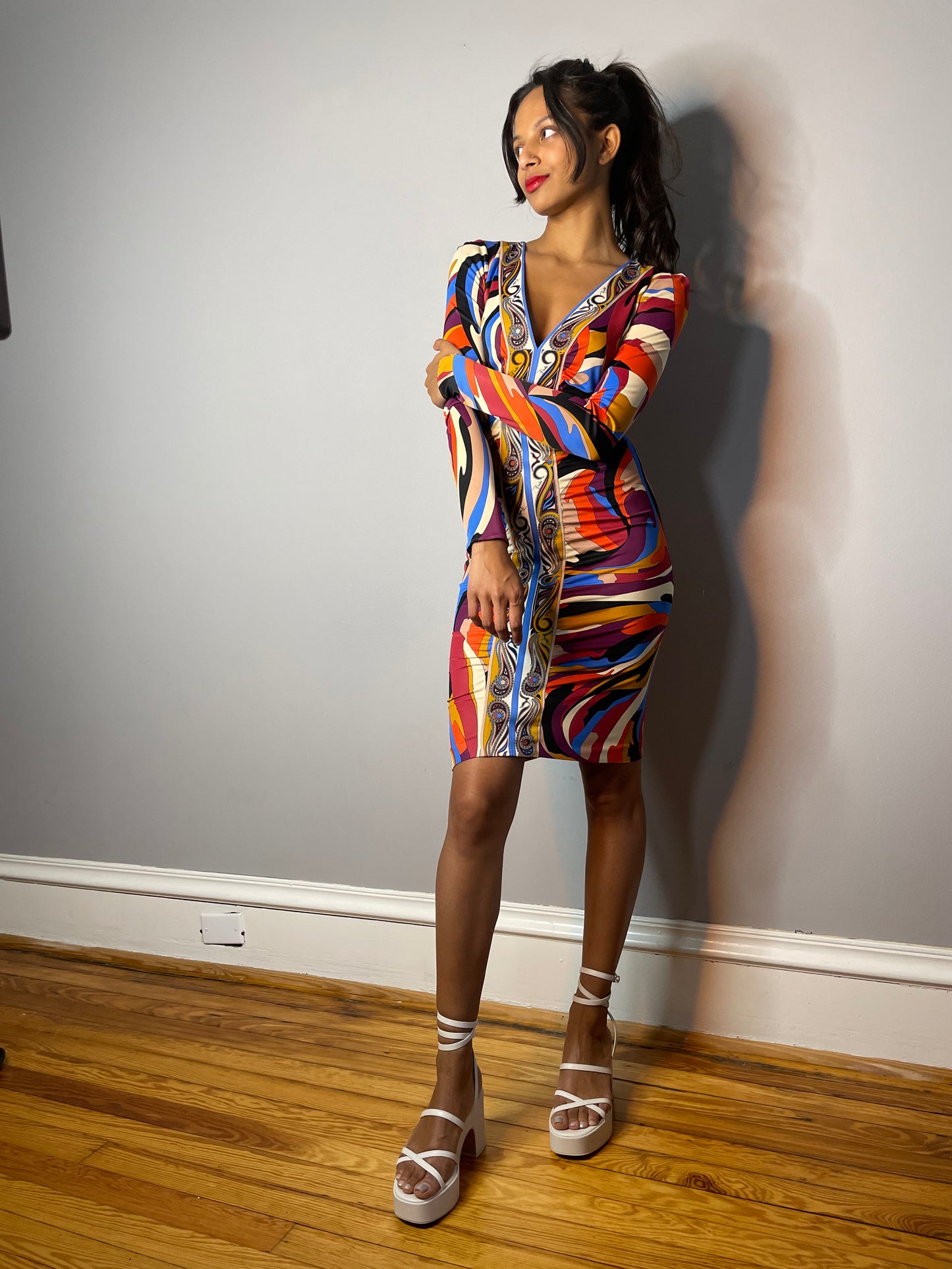 Vintage Emilio Pucci Bodycon Dress (XS)