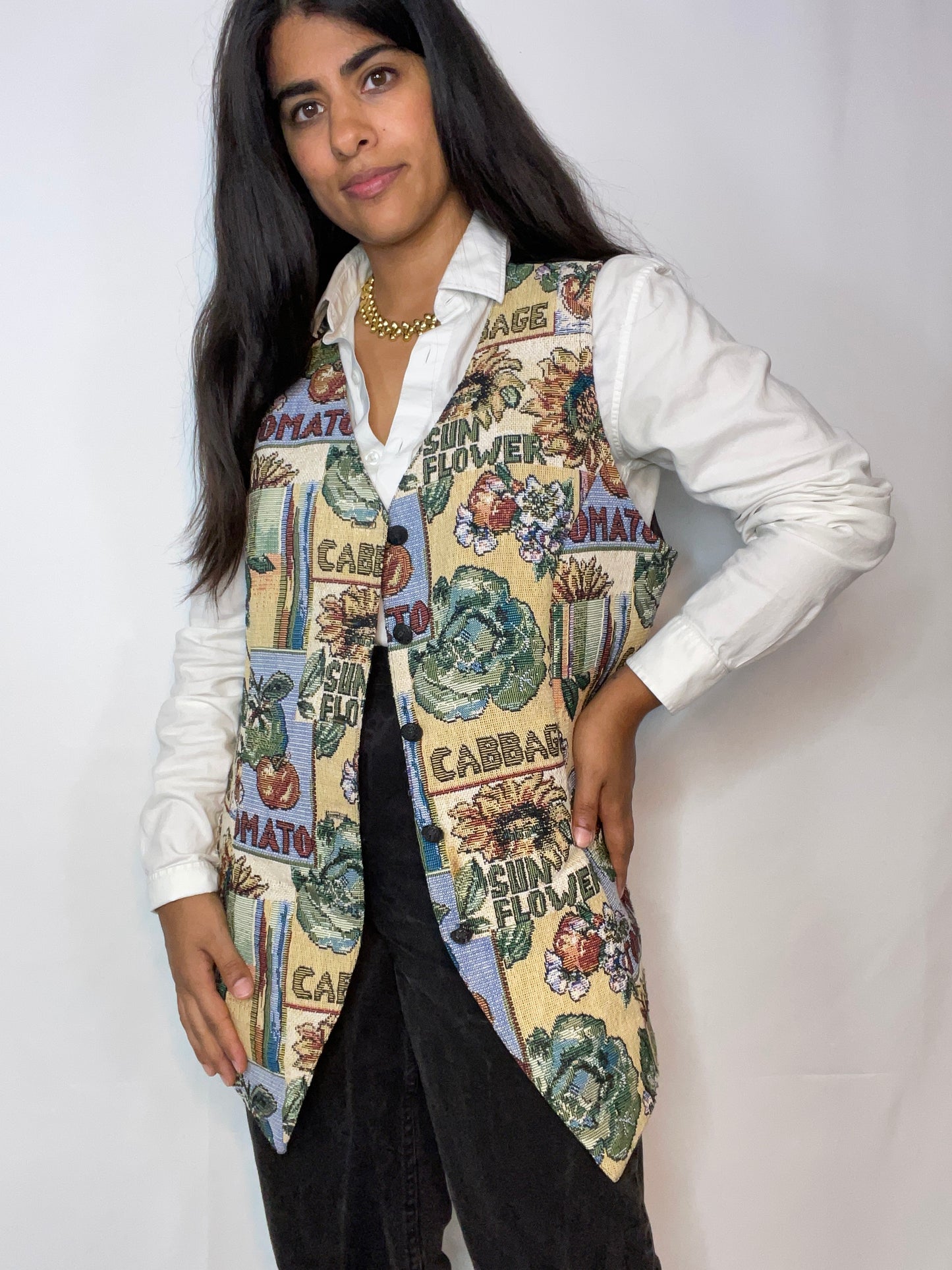 Vintage Veggie Carpet Vest (XL/XXL)