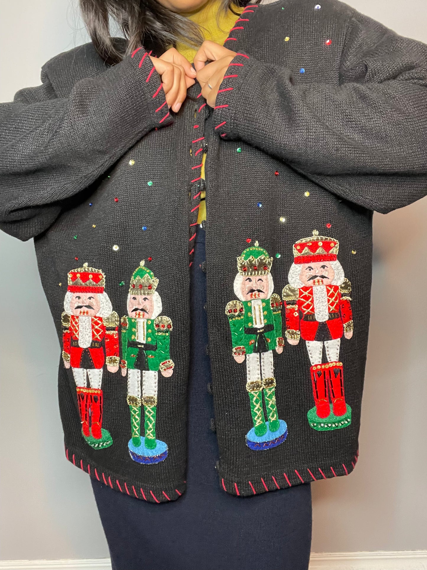 Nutcracker Christmas Cardigan - XXL