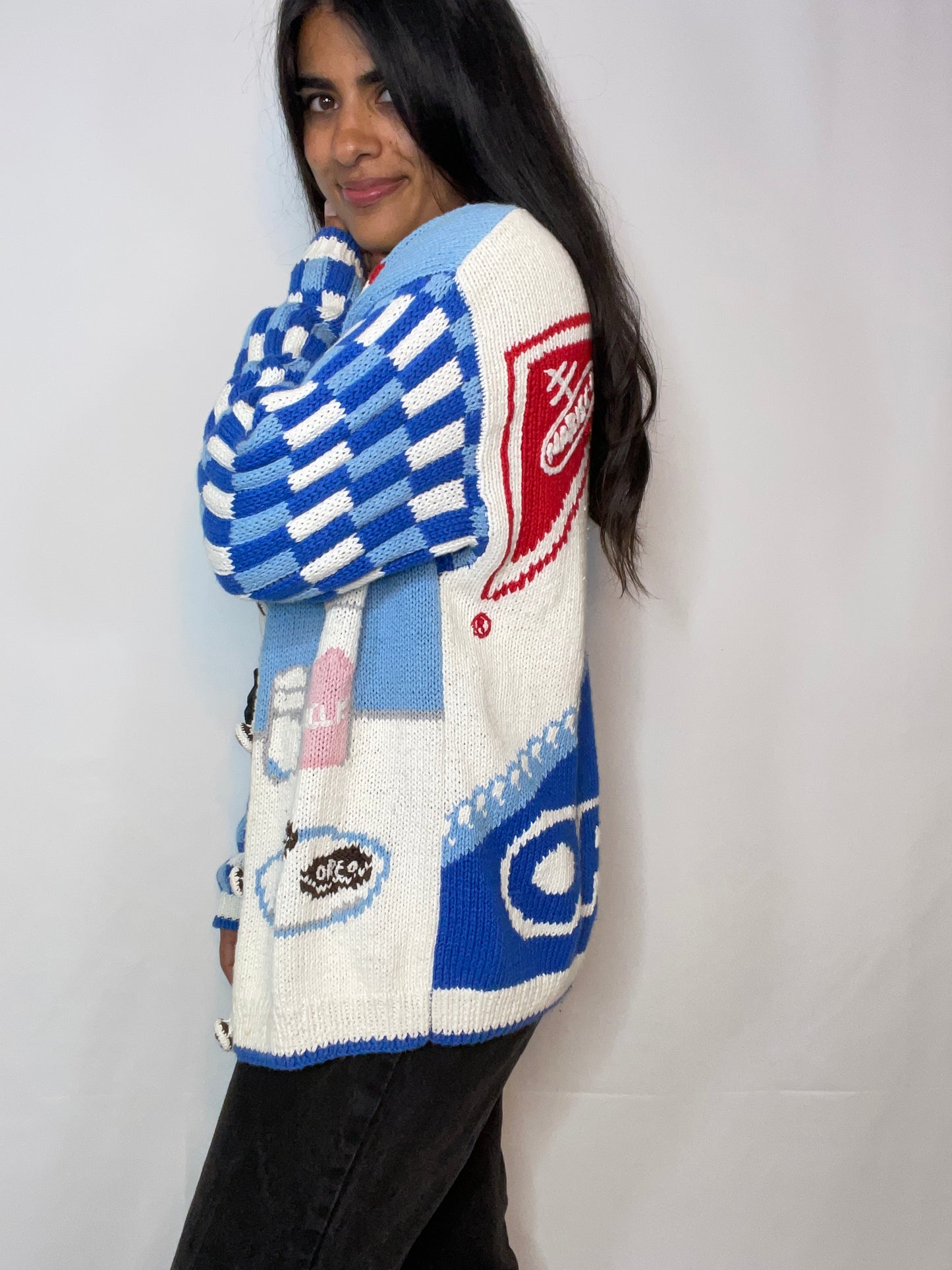 Rare Vtg Milk & Oreo Knit (Medium)