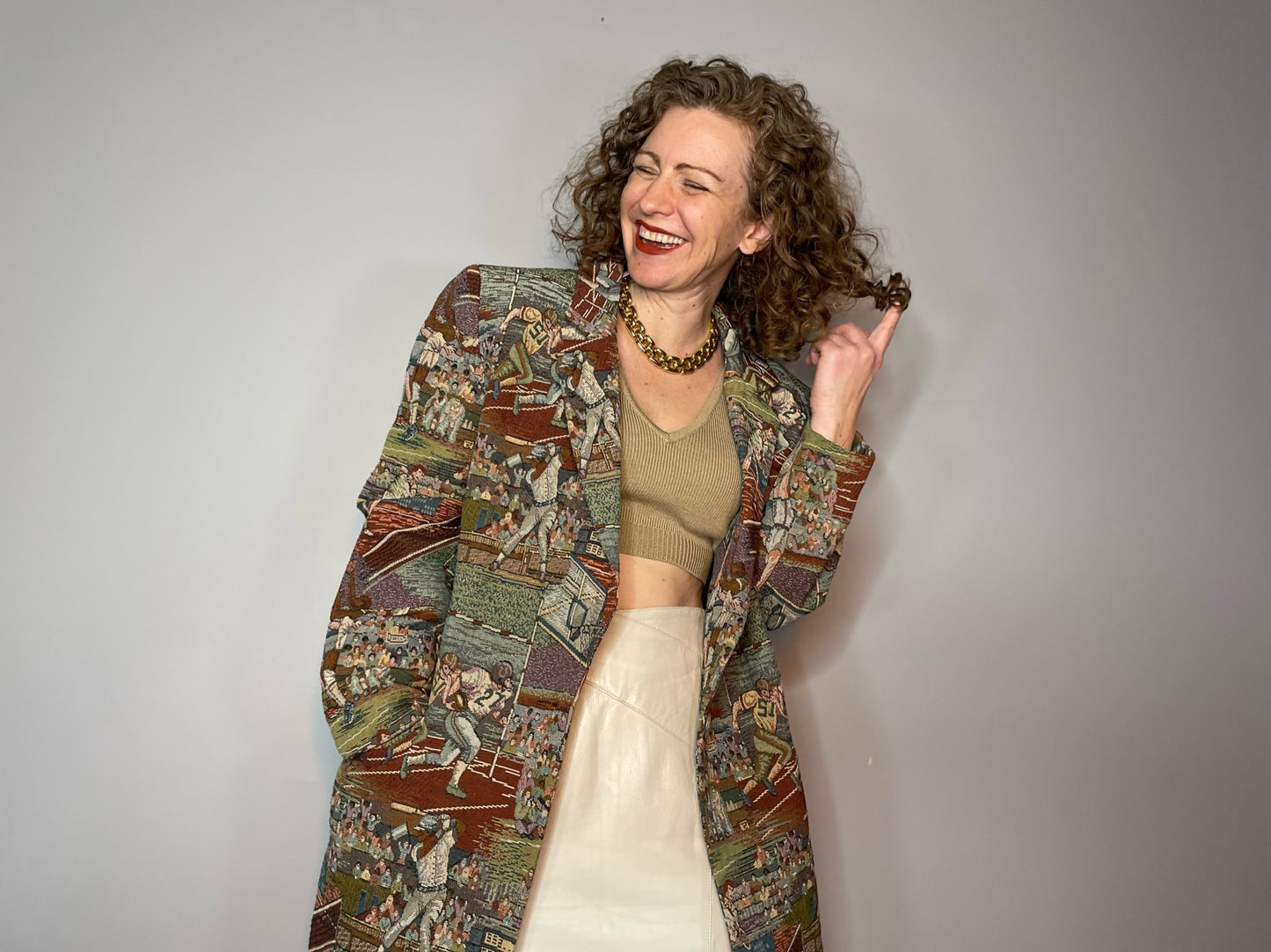 Vintage Sports Tapestry Blazer (Men's M)