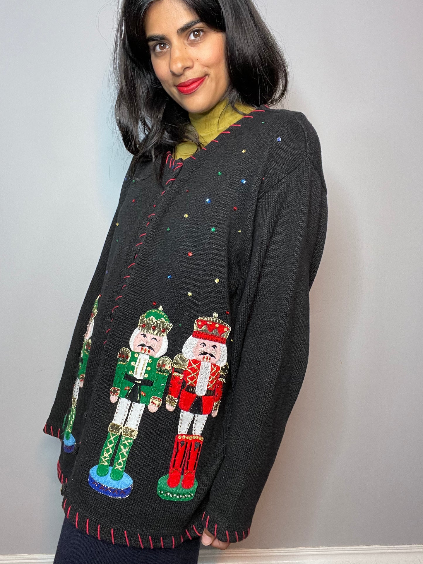 Nutcracker Christmas Cardigan - XXL
