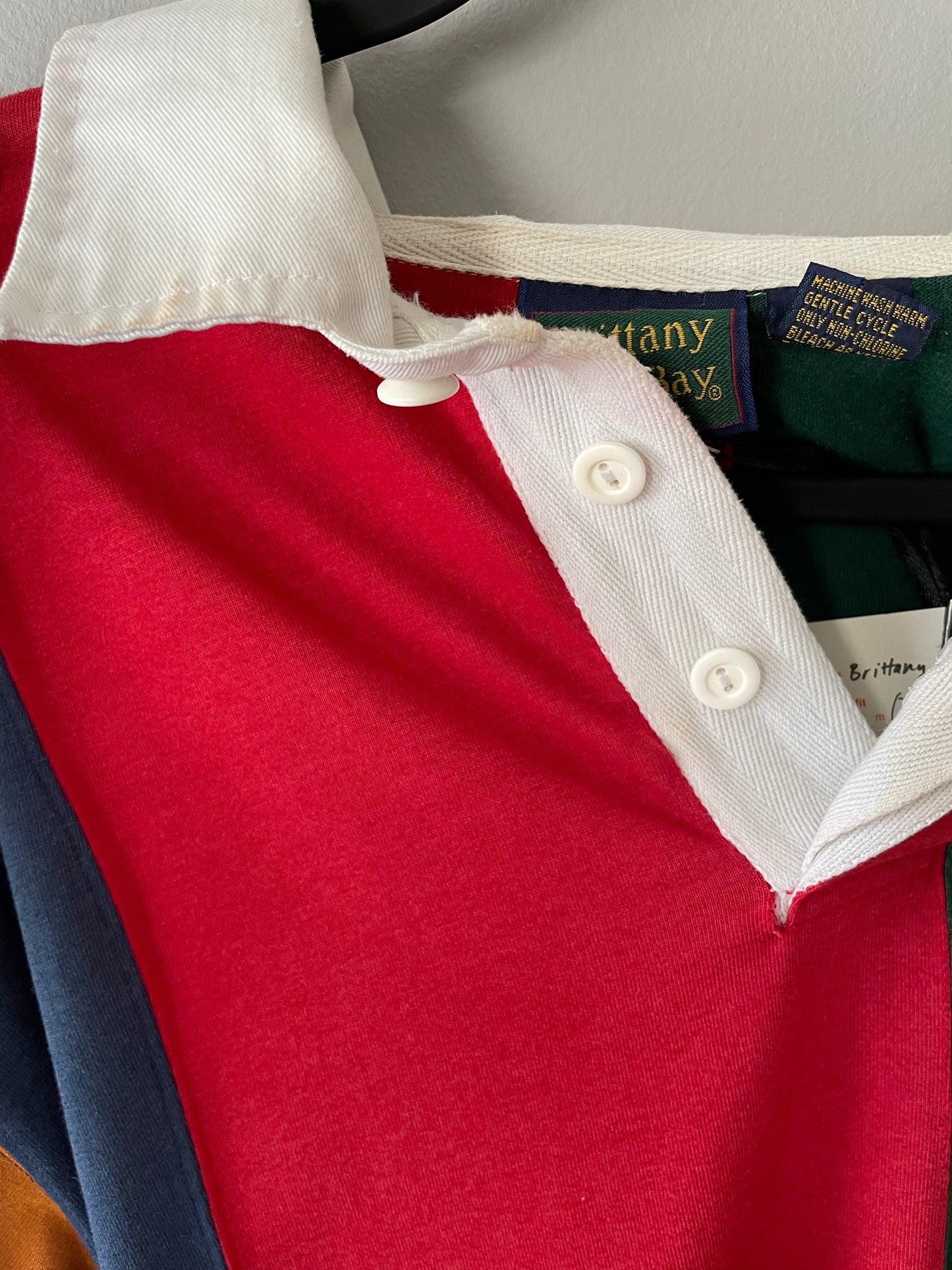 Colorblock Broad Stripe Rugby Shirt - Flawed (Men's L/XL)