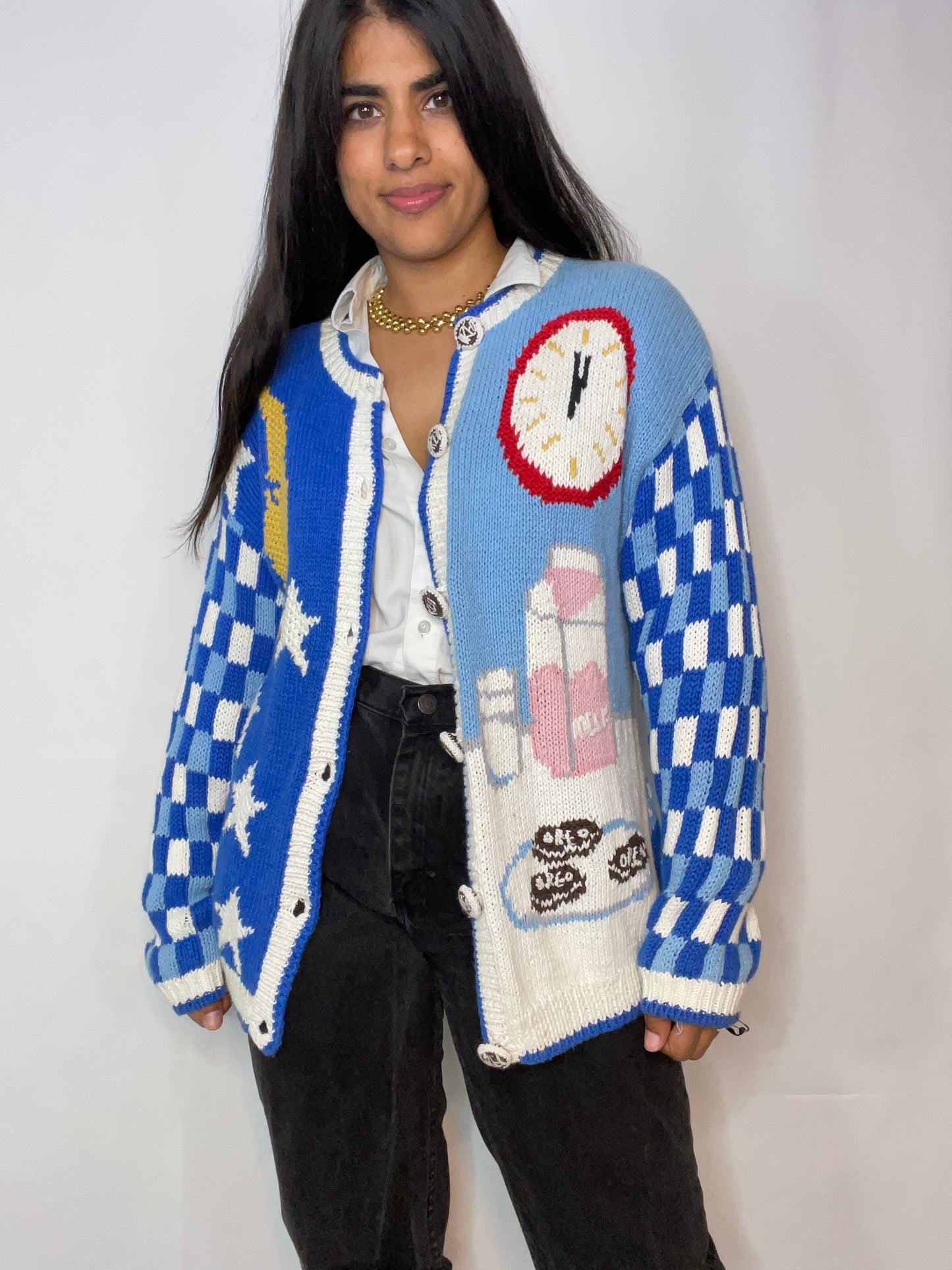 Rare Vtg Milk & Oreo Knit (Medium)