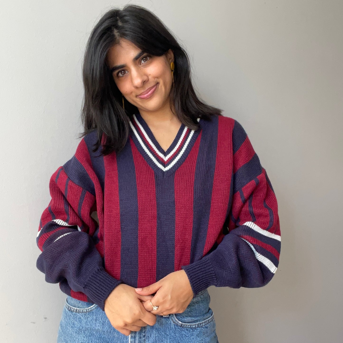 Vintage Rugby Sweater by American Crusader (Size M)