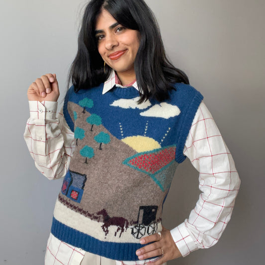 Vintage Scenic Vest (Size M)