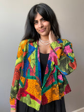 Load image into Gallery viewer, Colorful Silk Rainbow Bomber (M)
