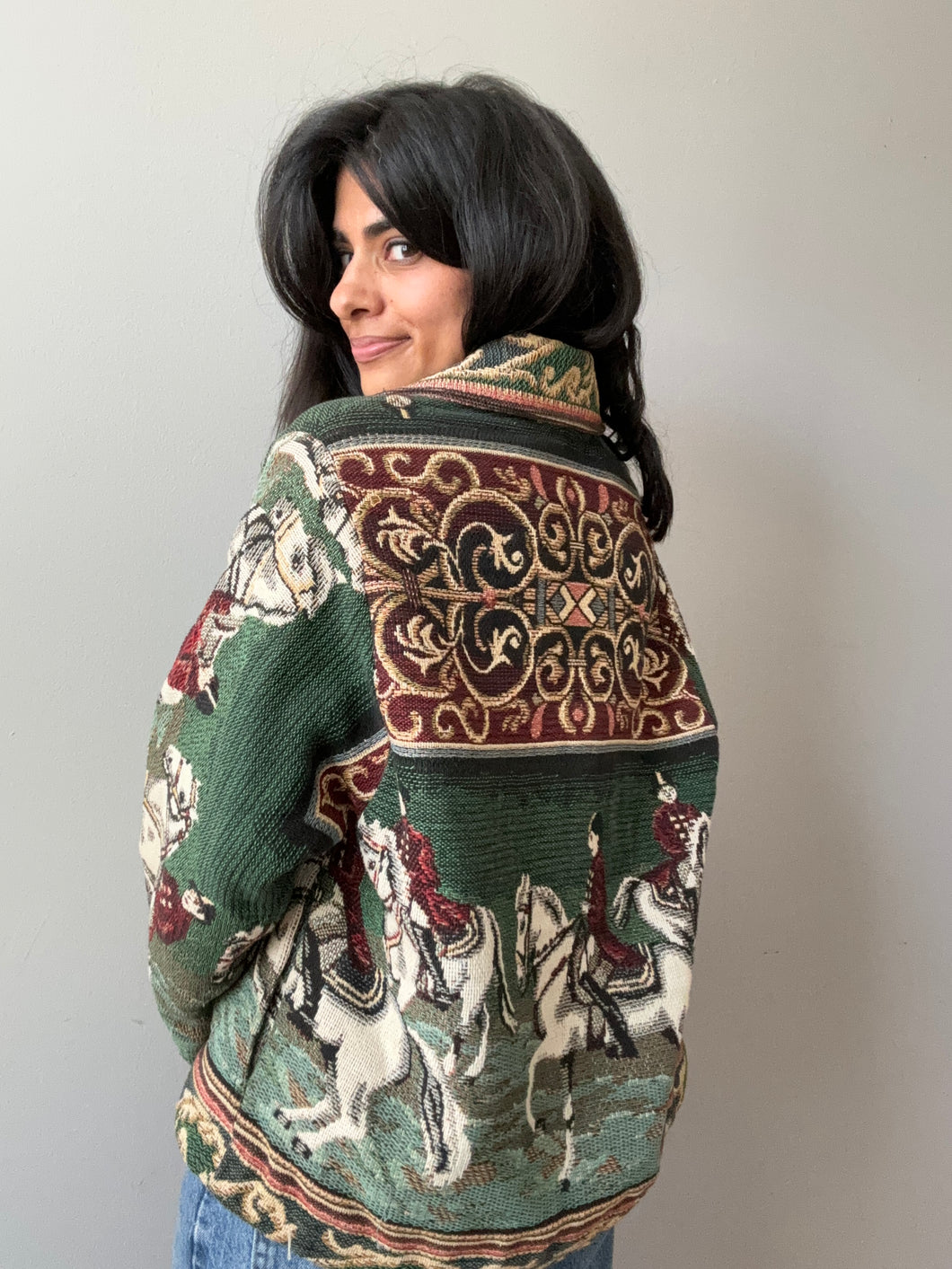 Equestrian Tapestry Jacket (M/L)