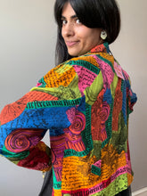 Load image into Gallery viewer, Colorful Silk Rainbow Bomber (M)

