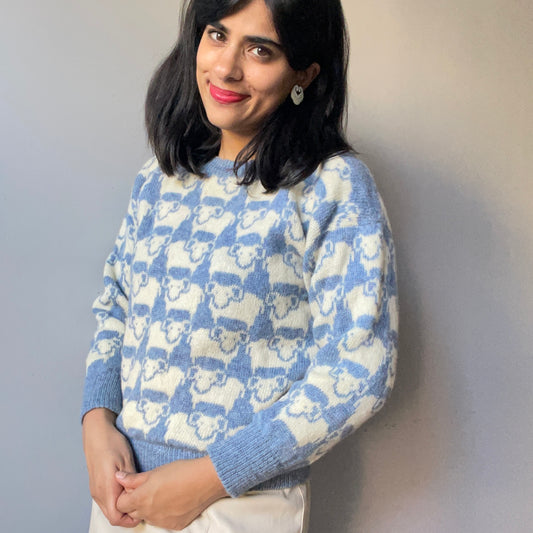 Vintage Sheep Tessellation Sweater (Size XXS/XS)