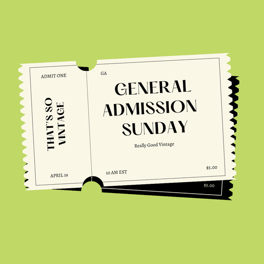 Sunday General Admission