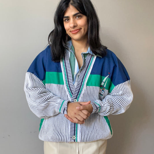 Vintage Nautical Cardigan by St. Croix - As Is (Size M)