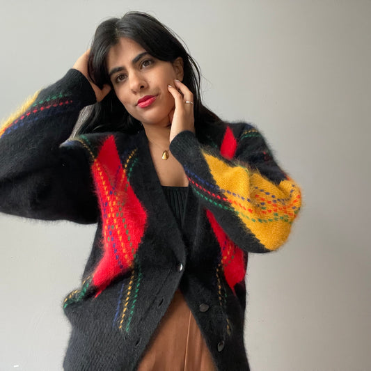 Vintage Angora Cardigan