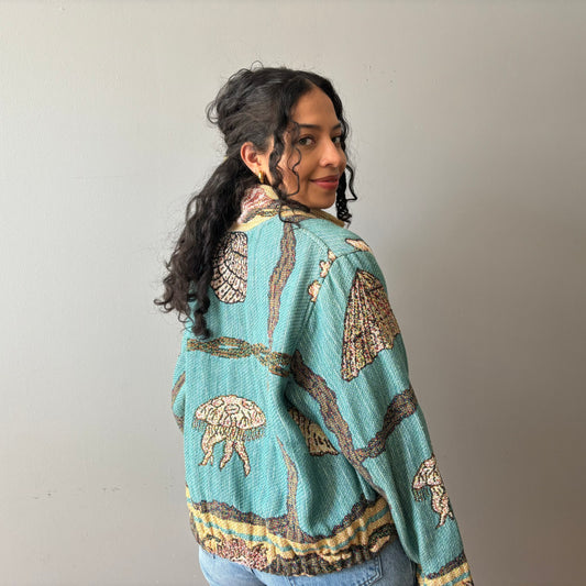 Jelly Fish Tapestry Jacket (L)