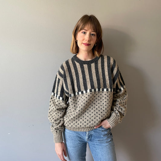 Vintage Double Patterned Knit (Size M)
