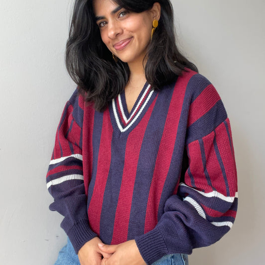 Vintage Rugby Sweater by American Crusader (Size M)