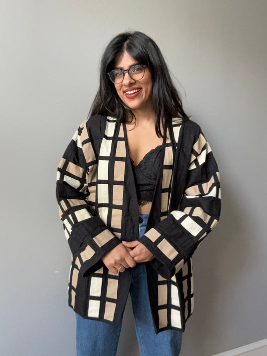 Woven Cotton Open Jacket (M/L)