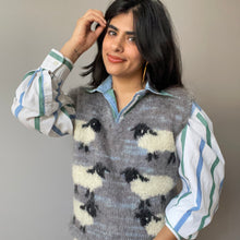 Load image into Gallery viewer, Vintage Handmade Knit Sheep Vest (Size M/L)
