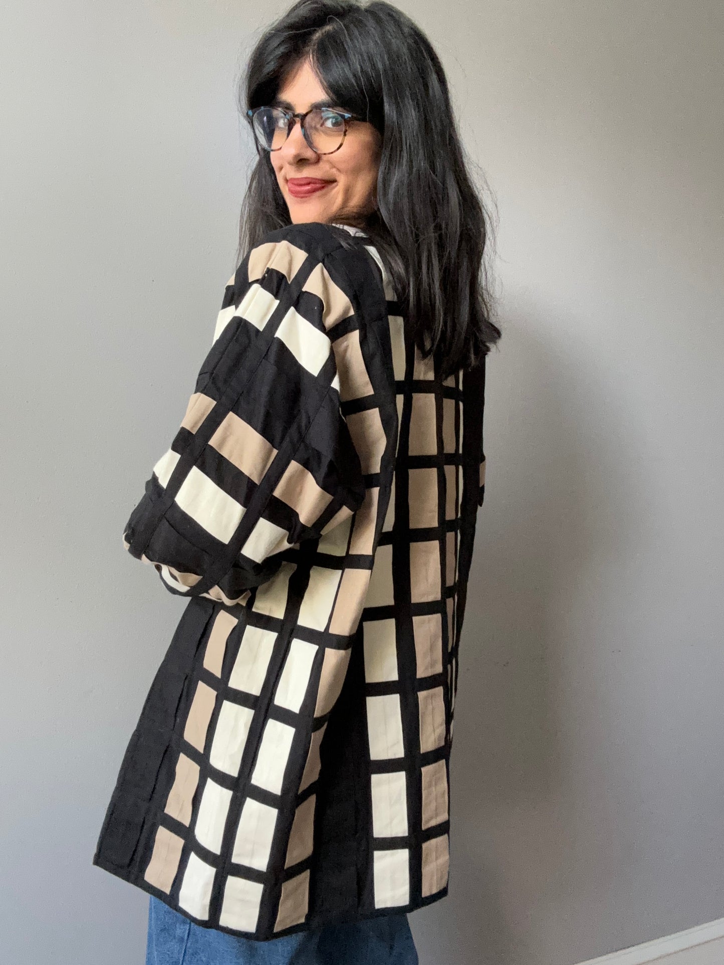 Woven Cotton Open Jacket (M/L)