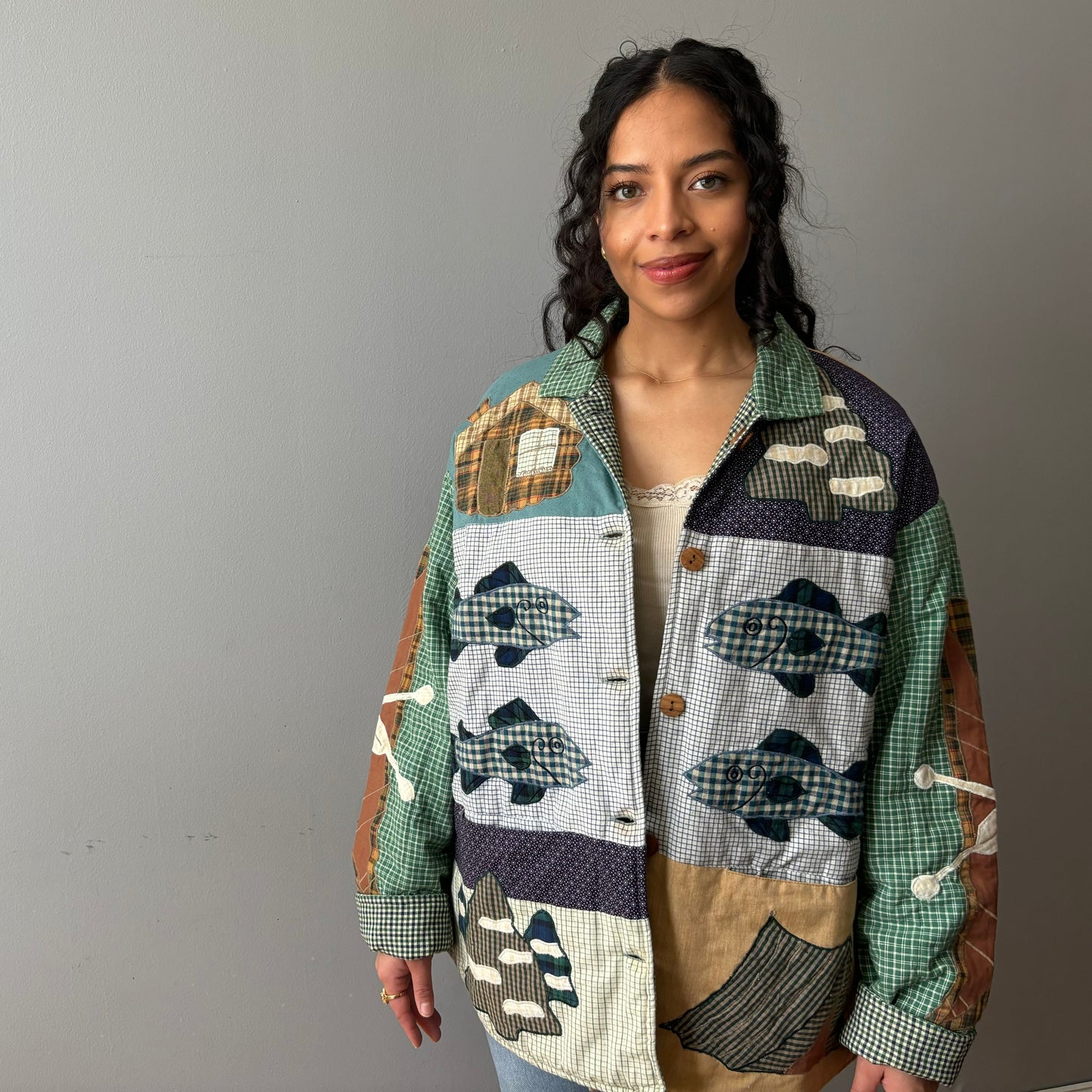 Reversible Camping Inspired Jacket (Medium)