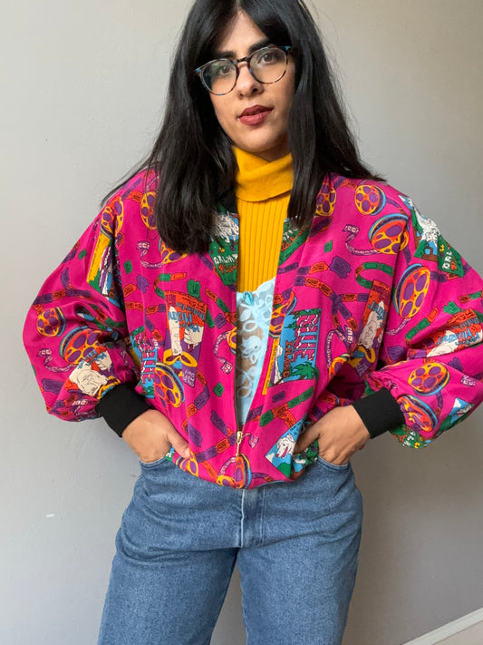 Silk Movie Themed Bomber (Women's M/L)