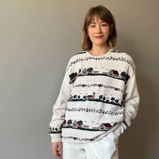 Vintage Neighborhood Scenic Knit (Size M/L)