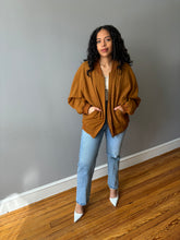 Load image into Gallery viewer, Silk Caramel Bomber (L/XL)
