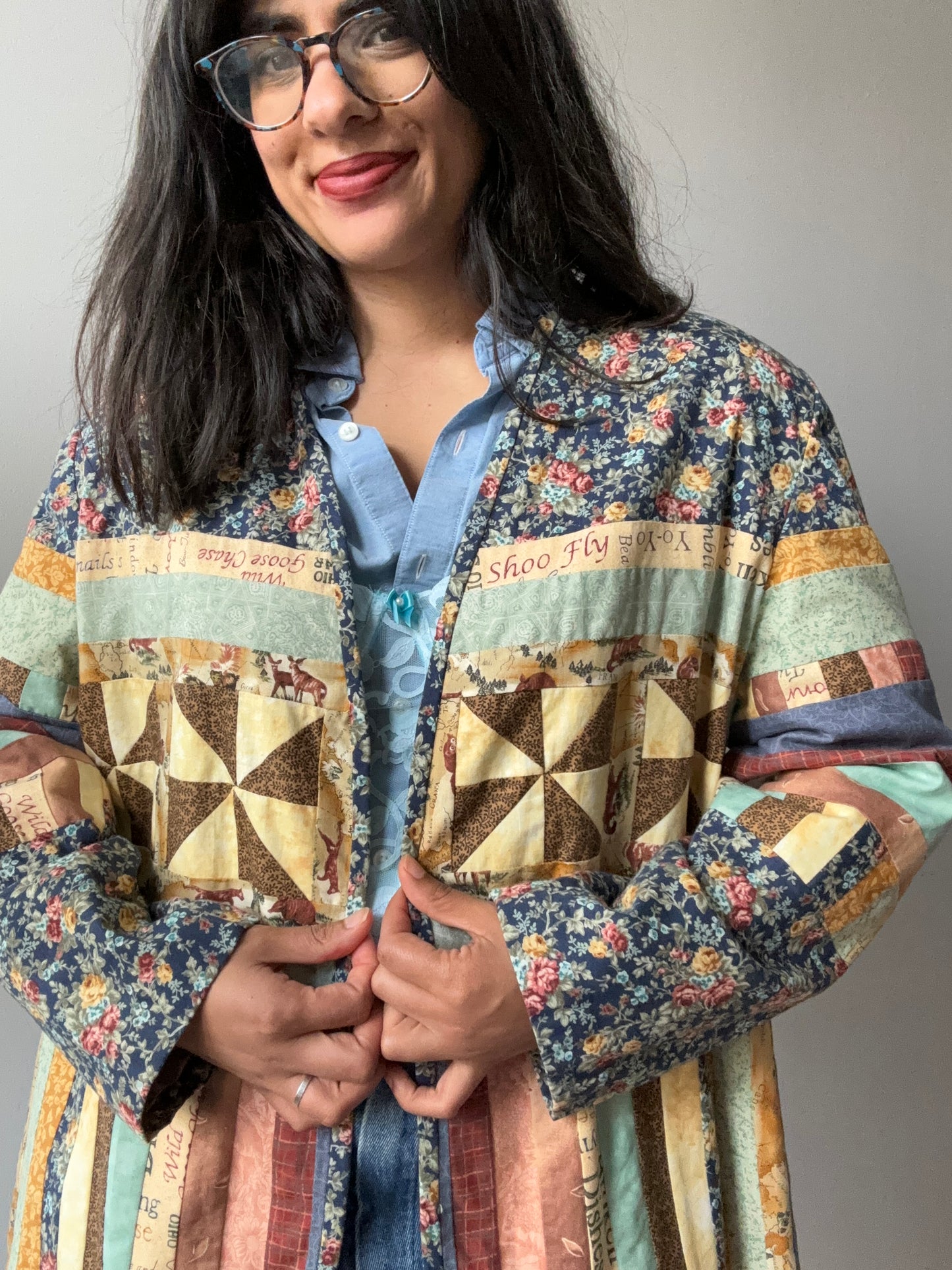 Quilted Handmade Patchwork Jacket (Medium)