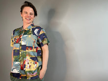 Load image into Gallery viewer, Vintage Patchwork Vacation Print Shirt (Women&#39;s Medium)

