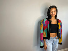 Load image into Gallery viewer, Vintage Rare Patchwork Suede Cropped Jacket (Medium)
