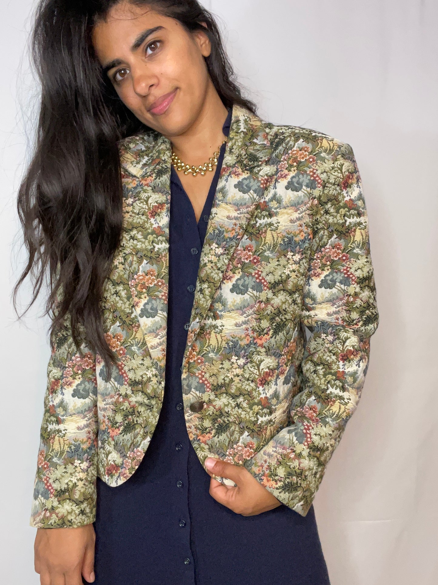 Rare Vintage Tapestry Garden Jacket (Large)