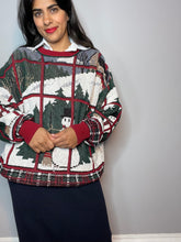 Load image into Gallery viewer, Christmas Window Scene Sweater - Men&#39;s L/XL
