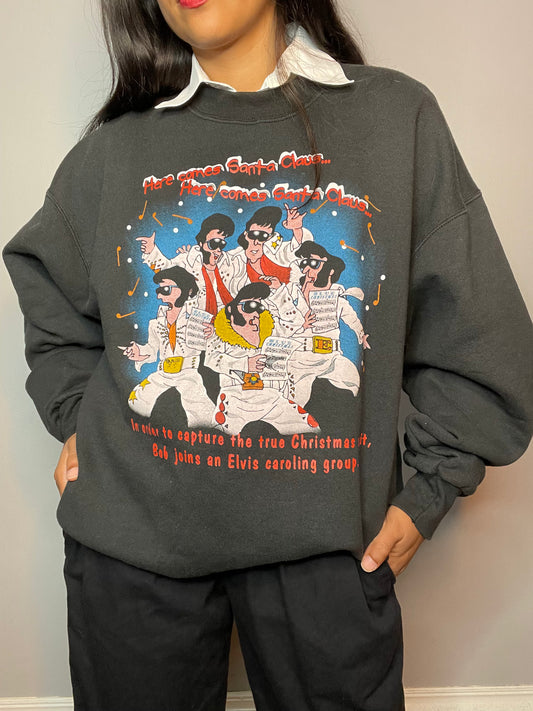 Elvis Caroling Sweatshirt - XXL