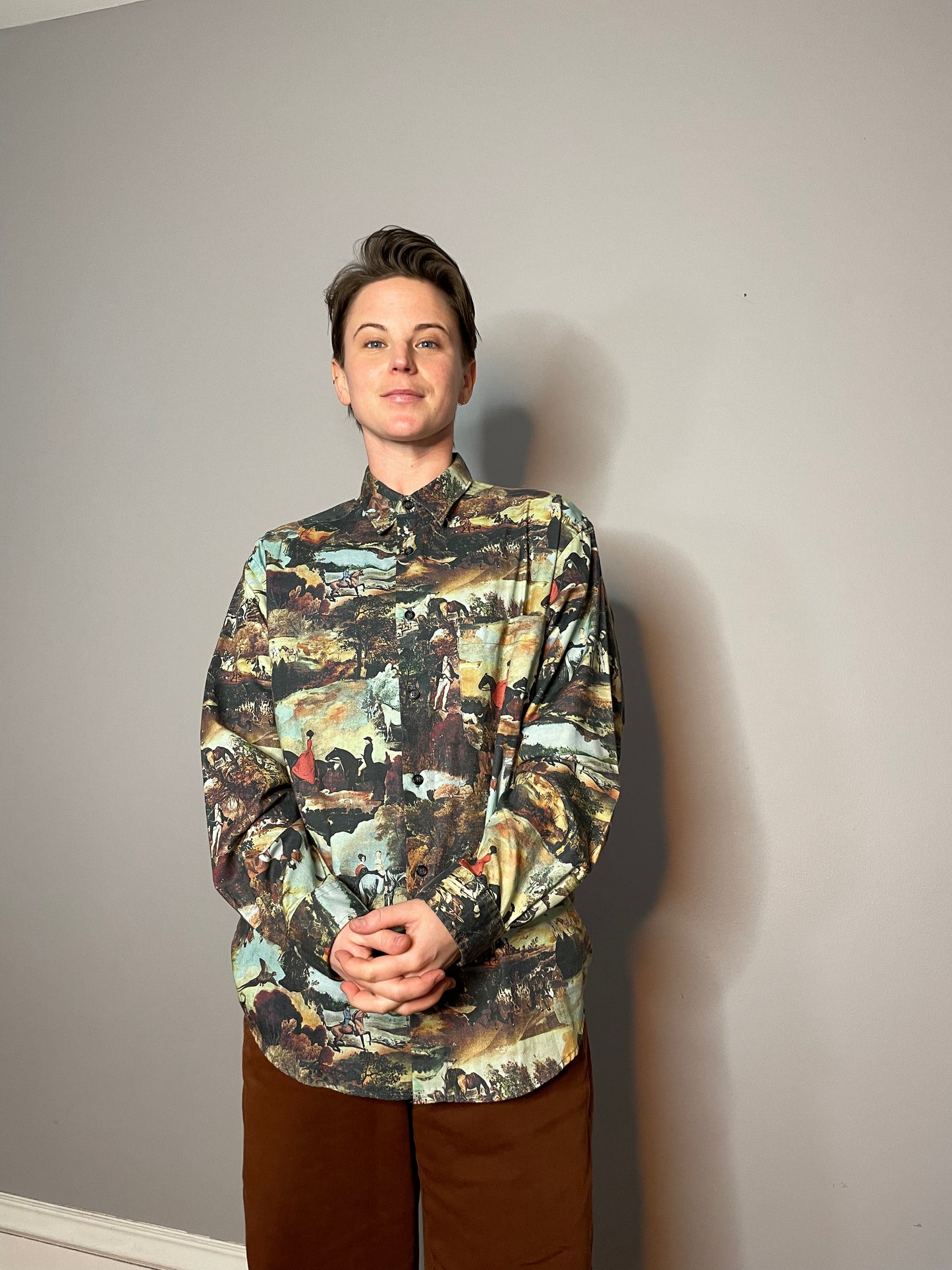 Vtg Liz Claiborne Scenic Button Down (M)