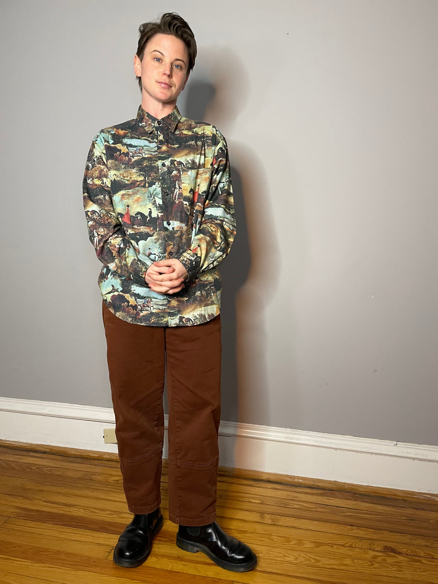 Vtg Liz Claiborne Scenic Button Down (M)