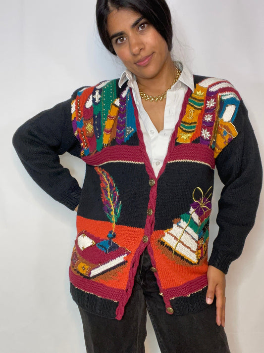 Vintage Book Lover's Knit (S)