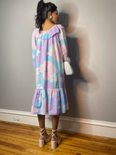 Load image into Gallery viewer, Vintage Hilo Hattie Pastel Ruffle Dress (Small)
