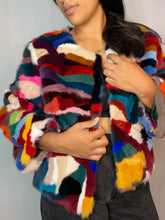 Load image into Gallery viewer, Colorful Patchwork Faux Fur (XS/S)
