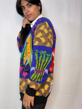 Load image into Gallery viewer, Vintage Hand-Knit Veggie Knit Feat. Corn (L)
