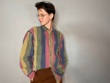 Load image into Gallery viewer, Vtg Muted Colorblock Button Down (Men&#39;s XL)
