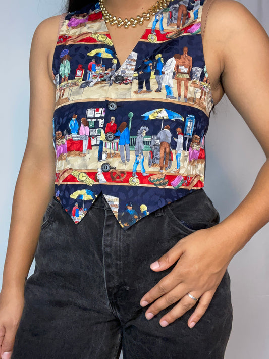Rare New York Street Scene Vest (XS/S)