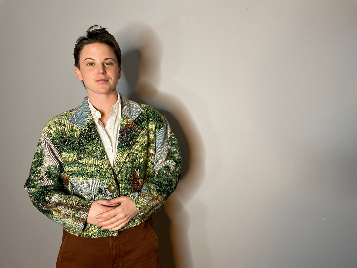 Vtg Painted Pony Tapestry Jacket (M/L)