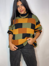 Load image into Gallery viewer, 80s Autumnal Geometric Knit (L/XL)
