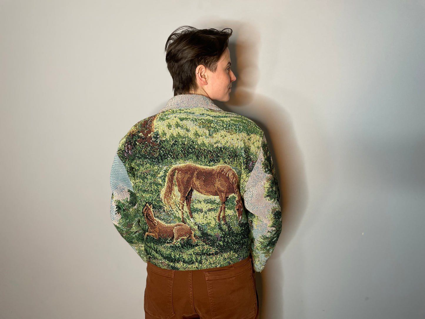 Vtg Painted Pony Tapestry Jacket (M/L)