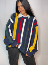 Load image into Gallery viewer, Classic 90s Striped Colorful Pullover by Chaps (M)
