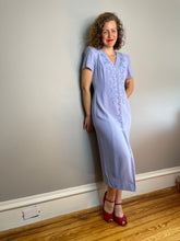 Load image into Gallery viewer, Vtg Periwinkle Sheath Dress (XS/Small)
