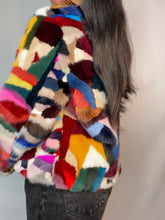 Load image into Gallery viewer, Colorful Patchwork Faux Fur (XS/S)
