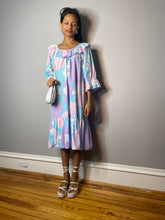 Load image into Gallery viewer, Vintage Hilo Hattie Pastel Ruffle Dress (Small)
