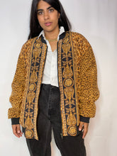 Load image into Gallery viewer, Vintage Silk Leopard Chain Print Dream Bomber (L/XL)
