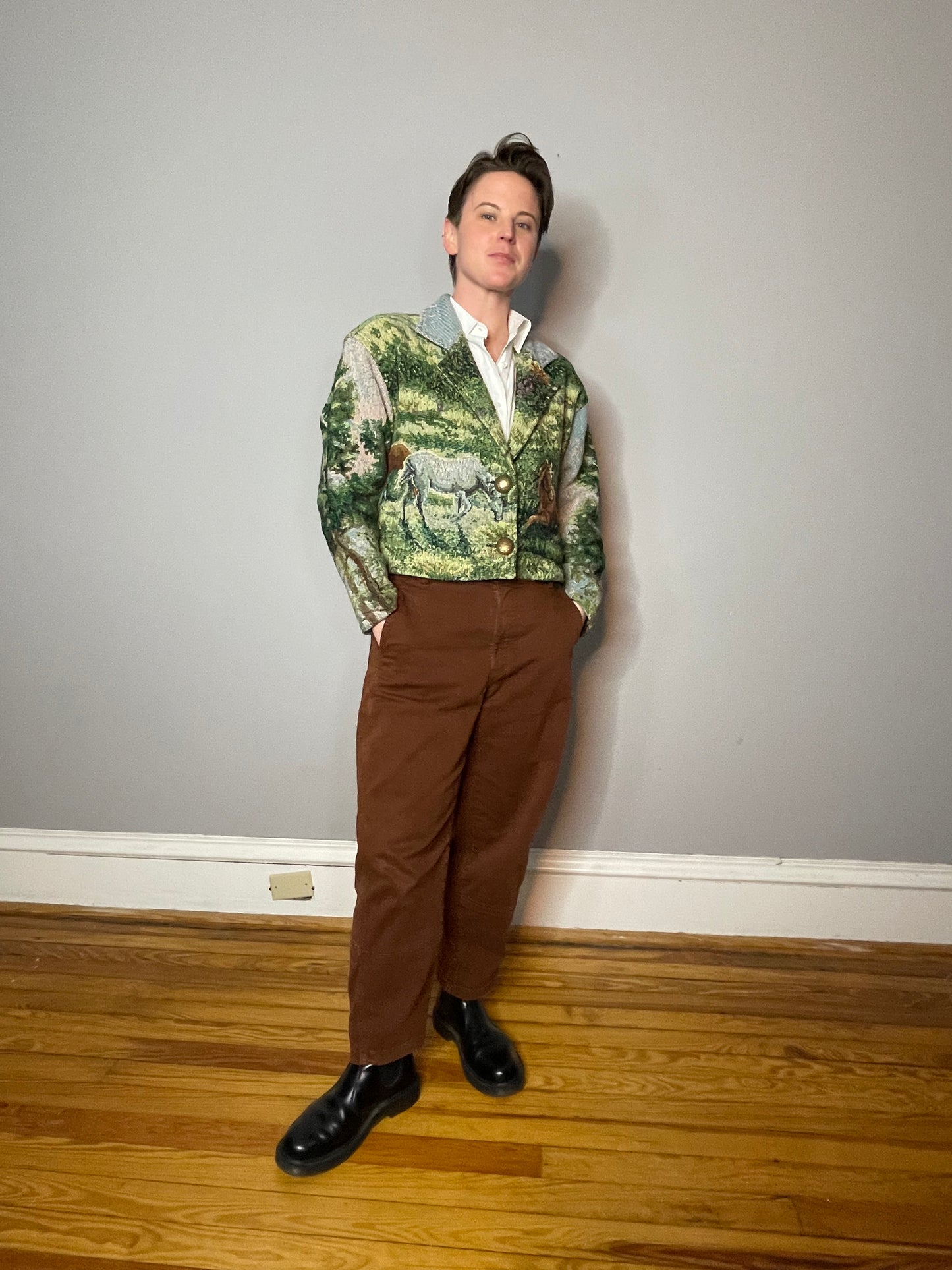 Vtg Painted Pony Tapestry Jacket (M/L)